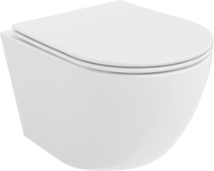 Mexen Lena WC-Schüssel Randlos mit slim Sitz und Absenk-Automatik, duroplast, Weiß - 30220400