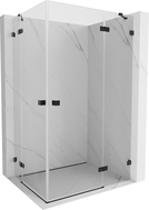 Mexen Lunar Duo Duschkabine rechts schwenkbar 120 x 110 cm, transparent, schwarz - 834-120P-110L-70-00