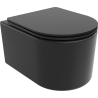 Mexen Sofia WC-Schüssel Rimless mit langsam absenkendem Slim-Sitz, Duroplast, schwarze Mattierung - 30541085