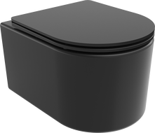 Mexen Sofia WC-Schüssel Rimless mit langsam absenkendem Slim-Sitz, Duroplast, schwarze Mattierung - 30541085