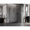 Mexen Lunar Duo Duschkabine rechts angeschlagen 90 x 80 cm, transparent, Gun Metal - 834-090P-080L-95-00