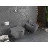 Mexen Lena WC-Schüssel Rimless mit langsam schließendem Slim-Sitz, Duroplast, dunkelgrau matt - 30224071