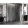 Mexen Lunar Duo Duschkabine Drehbar Rechts 110 x 100 cm, Transparent, Gun Metal - 834-110P-100L-95-00