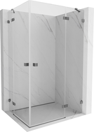 Mexen Lunar Duo Duschkabine schwenkbar rechts 120 x 90 cm, transparent, Gun Metal - 834-120P-090L-95-00