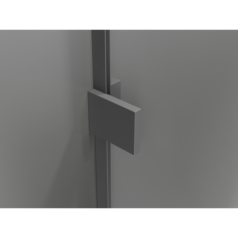 Mexen Lunar Duo Duschkabine schwenkbar rechts 120 x 105 cm, transparent, Gun Metal - 834-120P-105L-95-00