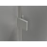 Mexen Lunar Duo Duschkabine Schwenktür rechts 90 x 70 cm, transparent, gebürsteter Nickel - 834-090P-070L-97-00