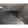 Mexen Lunar Duo Duschkabine Drehbar Rechts 95 x 75 cm, transparent, gebürstetes Nickel - 834-095P-075L-97-00