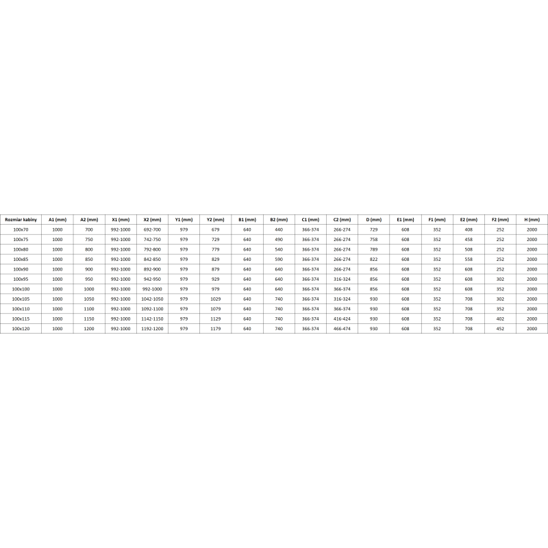 Mexen Lunar Duo Duschkabine Schwenktür rechts 100 x 95 cm, transparent, gebürstetes Nickel - 834-100P-095L-97-00