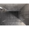 Mexen Lunar Duo Pendeltür-Duschkabine rechts 115 x 80 cm, transparent, gebürsteter Nickel - 834-115P-080L-97-00