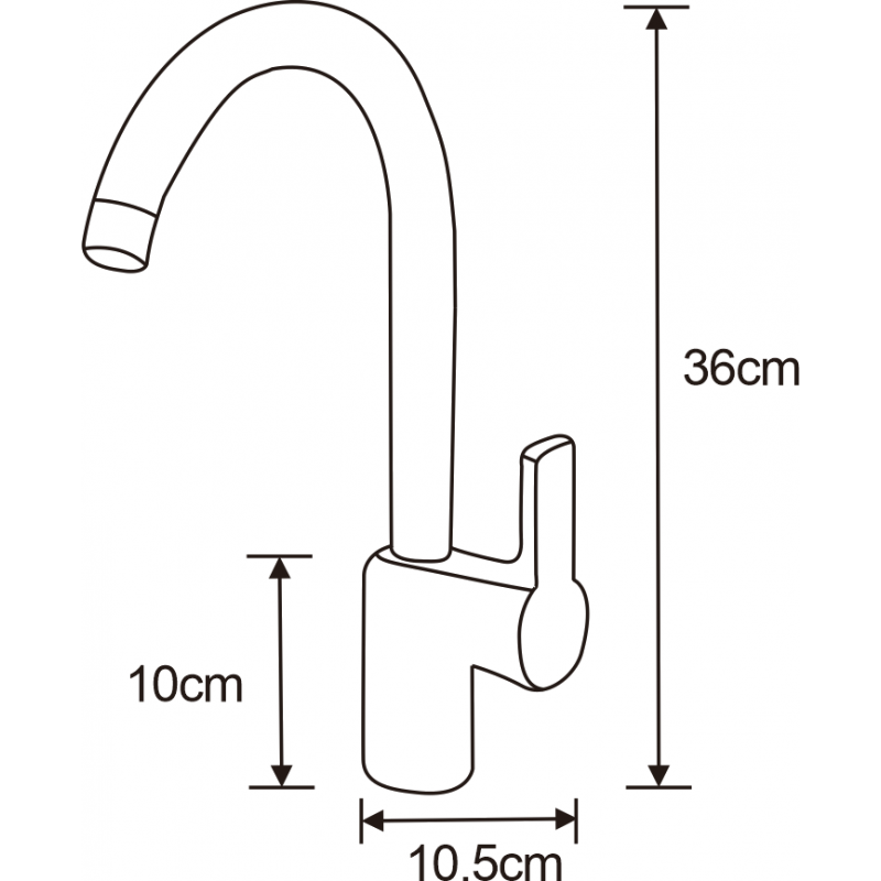 Mexen Ebro Küchenarmatur, Chrom - 671500-00
