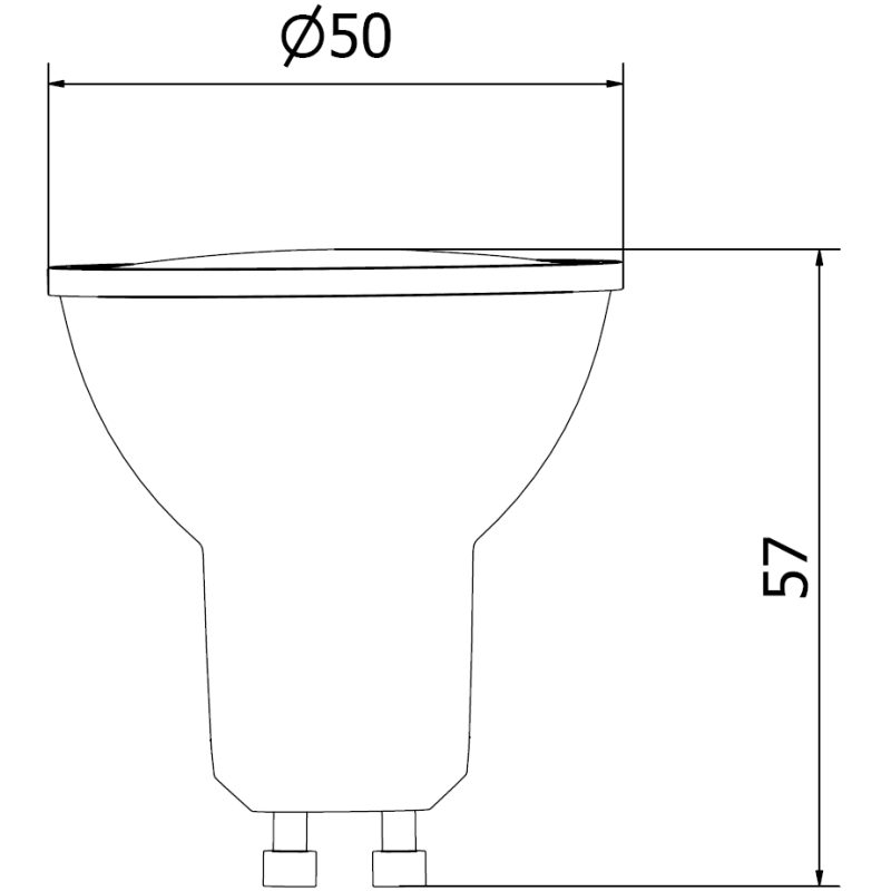 Mexen Nova LED-Glühbirne GU10, 3W, Warm - 3000K, 315 lm - L107-GU10-0330-01