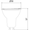 Mexen Nova LED-Glühbirne GU10, 3W, Warm - 3000K, 315 lm - L107-GU10-0330-01