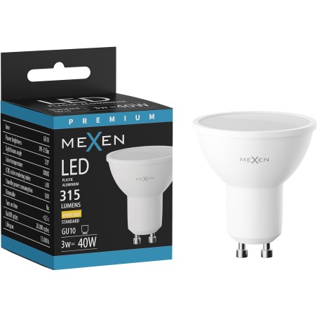 Mexen Nova LED-Glühbirne GU10, 3W, Warm - 3000K, 315 lm - L107-GU10-0330-01
