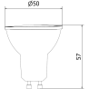 Mexen Nova LED-Lampe GU10, 7W, Warm - 3000K, 735 lm - L107-GU10-0730-01