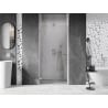 Mexen Lunar-B linke aufschwingbare Duschwand 50 cm, transparent, Chrom - 832-050-000-01-00-L