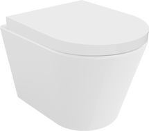 Mexen Rico Toilettenschüssel Randlos mit Hartfasesitz, duroplast, Weiß - 30720200