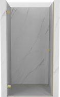 Mexen Lunar-B linke, schwenkbare Duschwand 55 cm, transparent, gold - 832-055-000-50-00-L