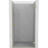 Mexen Lunar-B rechte, schwenkbare Duschwandtür 50 cm, transparent, gold - 832-050-000-50-00-P