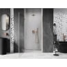 Mexen Lunar-B Linke, schwenkbare Duschwand 45 cm, transparent, Roségold - 832-045-000-60-00-L