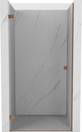 Mexen Lunar-B linke, schwenkbare Duschwand 50 cm, transparent, Roségold - 832-050-000-60-00-L
