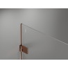 Mexen Lunar-B rechte Pendeltür 55 cm, transparent, Roségold - 832-055-000-60-00-P