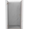 Mexen Lunar-B linke schwenkbare Duschabtrennung 45 cm, transparent, gebürstetes Kupfer - 832-045-000-65-00-L
