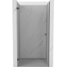 Mexen Lunar-B linke, schwenkbare Duschtür 50 cm, transparent, gun gray gebürstet - 832-050-000-66-00-L