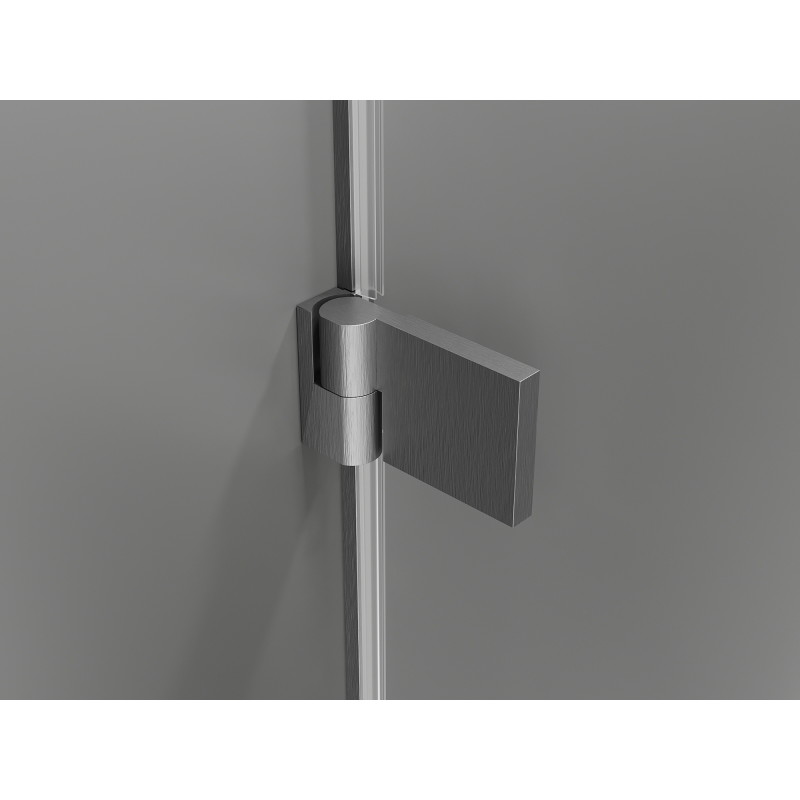 Mexen Lunar-B Duschpendeltür rechts 45 cm, transparent, gebürstetes Gun Gray - 832-045-000-66-00-P