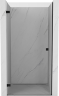 Mexen Lunar-B linke, öffnende Duschtür 50 cm, transparent, schwarz - 832-050-000-70-00-L