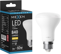 Mexen Nova LED-Glühbirne E27, R63, 8W, Warm - 3000K, 840 lm - L104-E27-0830-01