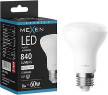 Mexen Nova LED-Birne E27, R63, 8W, Neutral - 4000K, 840 lm - L104-E27-0840-01
