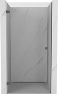 Mexen Lunar-B linke, schwenkbare Duschabtrennung, 55 cm, transparent, Gun Metal - 832-055-000-95-00-L