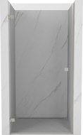 Mexen Lunar-B linke, schwenkbare Duschkabinentür 45 cm, transparent, gebürsteter Nickel - 832-045-000-97-00-L