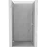 Mexen Lunar-B linke, schwenkbare Duschtür 55 cm, transparent, gebürstetes Nickel - 832-055-000-97-00-L