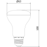 Mexen Nova LED-Lampe E27, R63, 10W, Neutral - 4000K, 1055 lm - L104-E27-1040-01