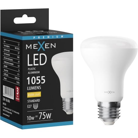 Mexen Nova LED-Lampe E27, R63, 12W, Warm - 3000K, 1260 lm - L104-E27-1230-01