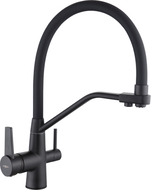 Mexen Duo Küchenarmatur, schwarz - 671701-70