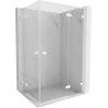 Mexen Lunar L Duo Duschkabine rechte Schwingtür 115 x 75 cm, transparent, weiß - 834L-115P-075L-20-00