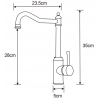 Mexen Inu Küchenarmatur, Inox - 672200-99