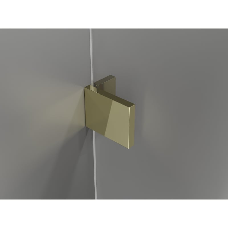Mexen Lunar L Duo Duschkabine schwenkbar rechts 95 x 70 cm, transparent, gold - 834L-095P-070L-50-00