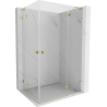Mexen Lunar L Duo Duschkabine mit Flügeltür rechts 95 x 80 cm, transparent, gold - 834L-095P-080L-50-00