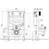 Mexen Cube Unterputz-WC-Set Fenix XS-F mit WC-Schüssel und Absenkautomatik, weiß glänzend - 68030924000
