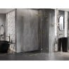 Mexen Lunar L Duo Duschkabine Drehbar Rechts 105 x 90 cm, Transparent, Gold - 834L-105P-090L-50-00