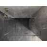 Mexen Lunar L Duo Duschkabine, rechts öffnend, 110 x 80 cm, transparent, gold - 834L-110P-080L-50-00
