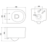 Mexen Sofia Unterputz-WC-Set Fenix XS-F mit WC-Schüssel, weiß glänzend - 6803354XX00