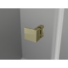 Mexen Lunar L Duo Duschkabine, aufklappbar, rechts, 110 x 100 cm, transparent, gold - 834L-110P-100L-50-00