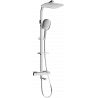 Mexen CQ22 Badewannen-Duschset mit Regenbrause und Thermostatbatterie, Chrom - 779102295-00