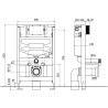 Mexen Carmen Unterputz-WC-Set Fenix XS-F mit WC-Schüssel, schwarzmatt - 6803388XX85