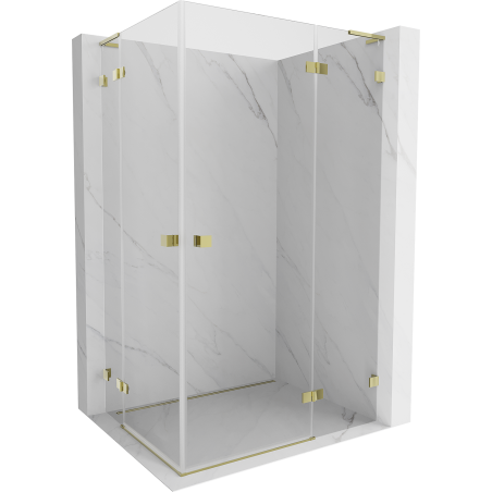 Mexen Lunar L Duo-Duschkabine Anschlag rechts 120 x 95 cm, transparent, gold - 834L-120P-095L-50-00