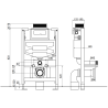 Mexen Lena WC-Unterputzset Fenix XS-U mit WC-Schüssel, schwarz matt - 6853322XX85